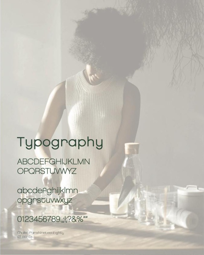Anahata typography and moodboard