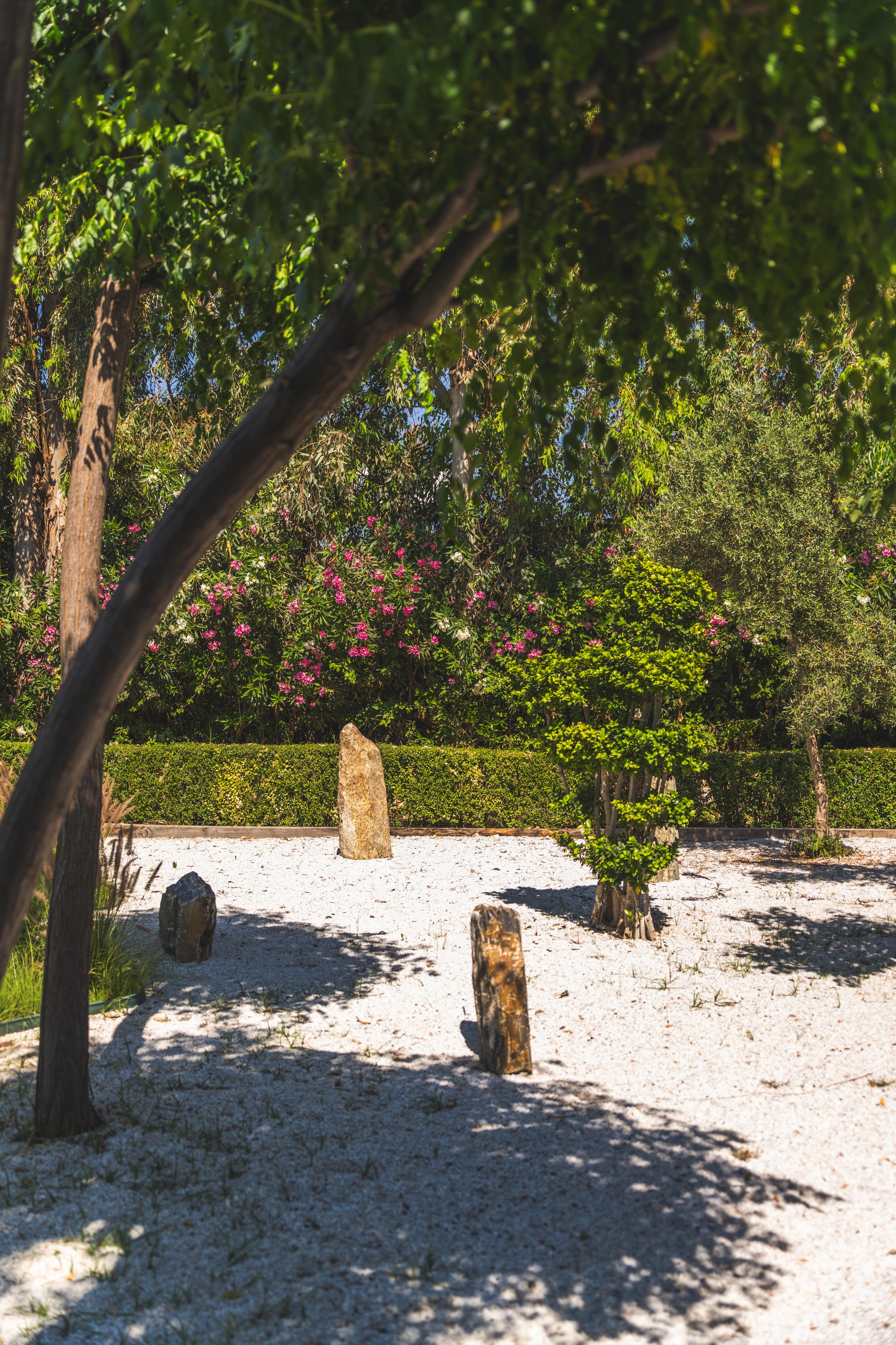 Zen garden landscape at Side Aluna Hotel